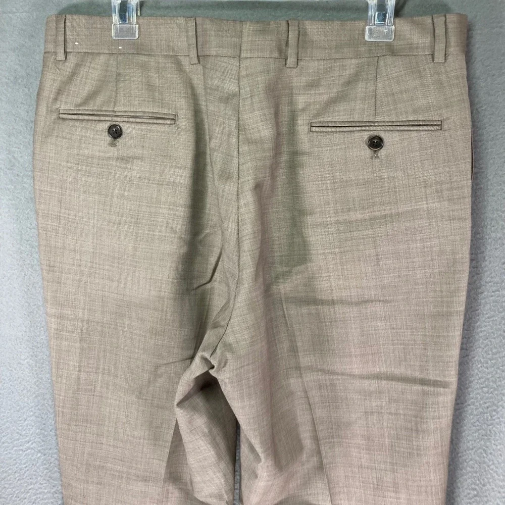 Tommy Hilfiger Men's Wool‎ Blend Dress Pants Slacks Tan Size 36x30 Pleated